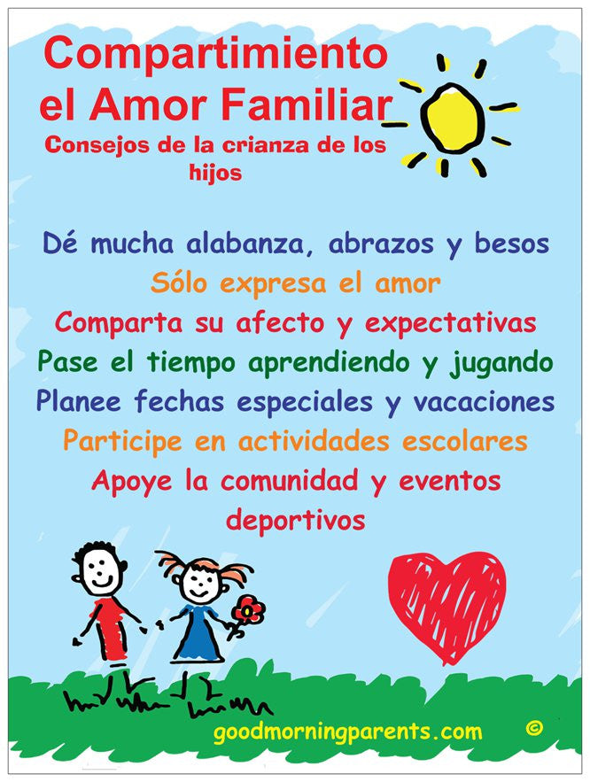 Showng Family Love Poster Spanish